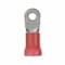 Panduit Ring Terminal, 1/4 in Stud Size, 2 AWG, 600 V, Vinyl Insulated, Red, 10 PK PV2-14RX-XY - alternate 1
